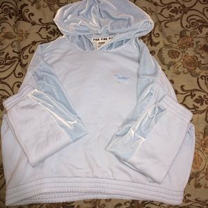 PINK baby blue hoodie